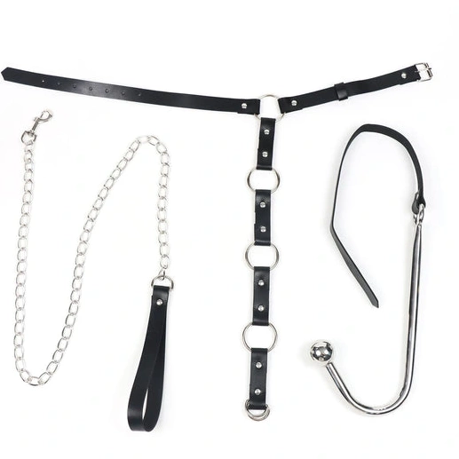 5853 and Kinky Collar Anal with EverydayUse Leash Hook 0912